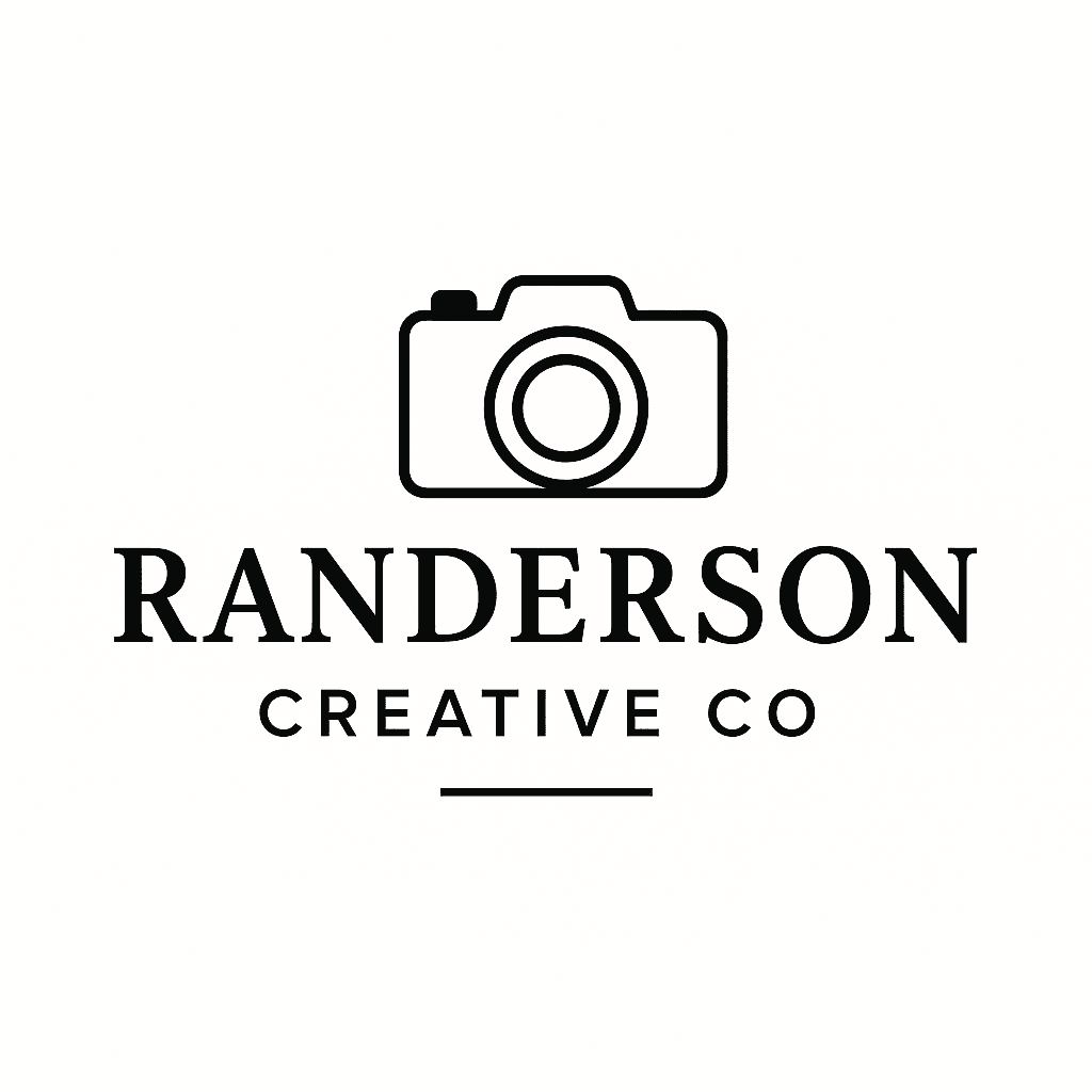 Randerson Creative Co. photography and cinematography services logo for professional visual storytelling